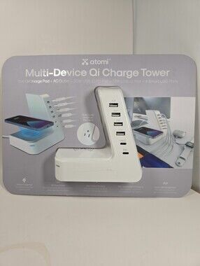 Atomi Qi Charge Tower Multi Device Brand New Seales